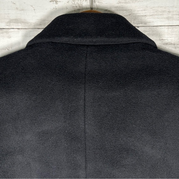 Calvin Klein Cashmere Wool Blend Black Winter Long Coat Overcoat XXL 2X NWT $699 - Picture 5 of 10
